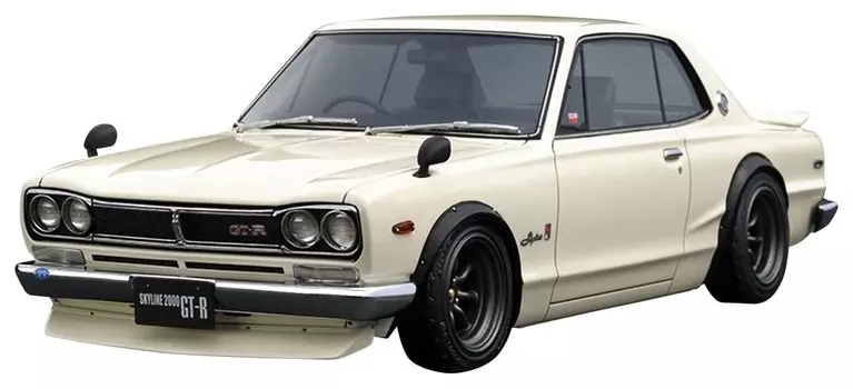 модель зажигания Nissan Skyline 2000 Белый готовый продукт 1/18 GT-R (KPGC10)