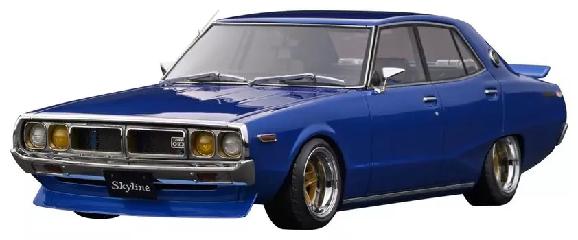 модель зажигания Nissan Skyline 2000 Blue Metallic готовый продукт 1/18 GT-X (GC110)