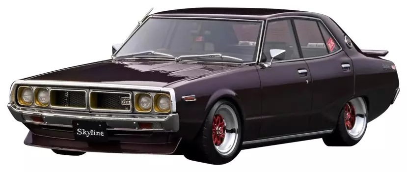 модель зажигания Nissan Skyline 2000 Фиолетовый готовый продукт 1/18 GT-X (GC110)
