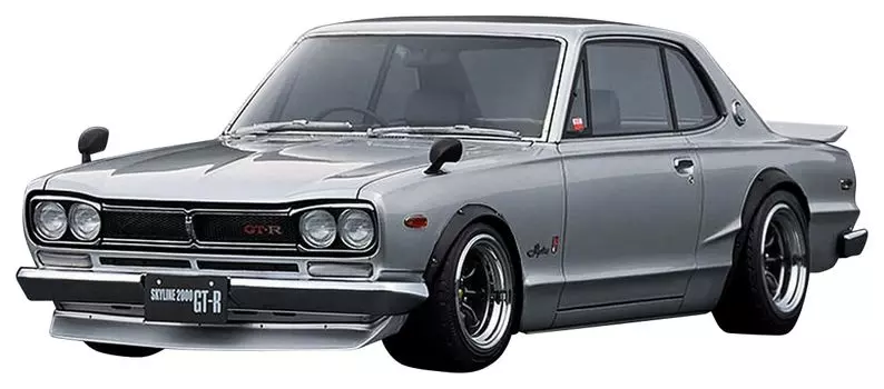 модель зажигания Nissan Skyline 2000 года, серебристый, готовое изделие IG3614 1/18 GT-R (KPGC10)