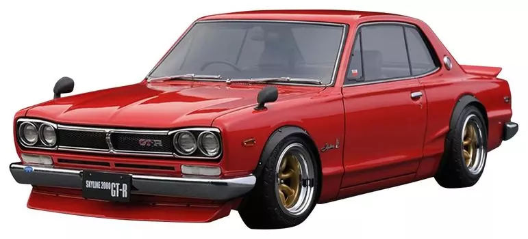 Модель зажигания Nissan Skyline 2000 Красный готовый продукт 1/18 GT-R (KPGC10)