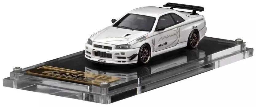 Модель зажигания Nissan Skyline White, готовое изделие IG2722 1/64 GT-R Mine s (Р34)