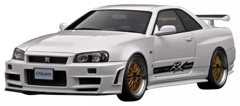 модель зажигания Nissan Skyline White готовый продукт 1/18 GT-R (БНР34)
