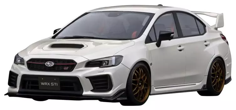 модель зажигания Subaru WRX STI Pearl White готовое изделие 1/18 (CBA-VAB)