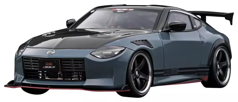 модель зажигания TOP SECRET Fairlady Z Stealth Gray Готовый продукт 1/18 (РЗ34)