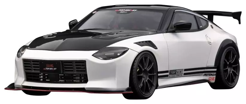 модель зажигания TOP SECRET Fairlady Z White готовое изделие 1/18 (РЗ34)