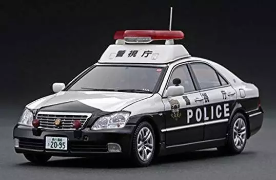Модель зажигания Toyota Crown Metropolitan Police Department Автомобильная полиция 110 Завершенный продукт 1/43 (ГРС180) Нет.