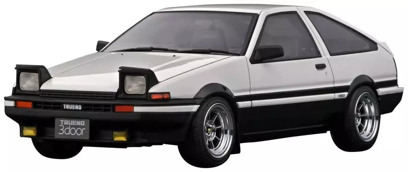 Модель зажигания Toyota Sprinter Trueno 3Dr GT Apex Готовый продукт IG2791 1/18 (АЕ86) Белый черный белый
