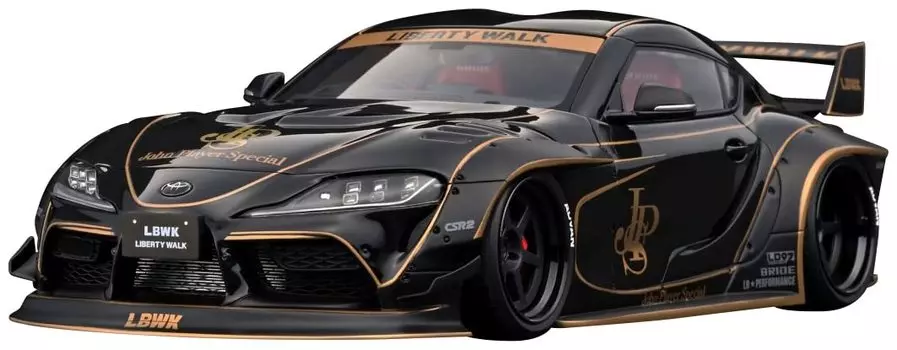 модель зажигания TOYOTA SUPRA Черный готовый продукт IG2656 1/18 LB-WORKS (A90)