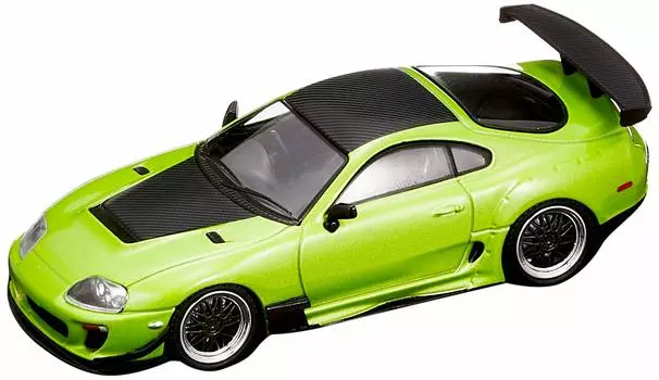 модель зажигания Toyota Supra RZ Green Metallic ограниченный готовый продукт 1/64 (JZA80)