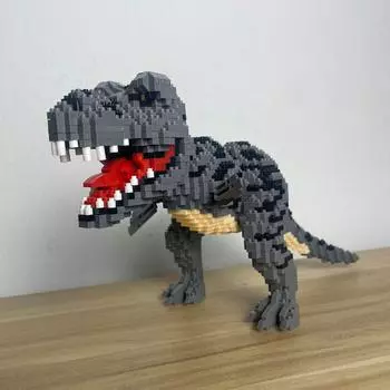 Модели динозавров Tyrannosaurus Rex или Velocira Micro Mini Building Blocks для взрослых, игрушки-головоломки, идеальные подарки, украшение для рабочего стола
