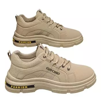 Модели для весны и осени, обувь для работы на стройплощадке, обувь для страхования труда, рабочая нескользящая и износостойкая повседневная обувь для занятий серфингом, мужская обувь для работы с инструментами 39 хаки