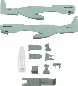 Модели Halberd American Cavalier Mustang Air National Guard Modification Set Пластиковые детали для модели HMU4815 1/48 TF-51D-25-NT (для Эдуарда)