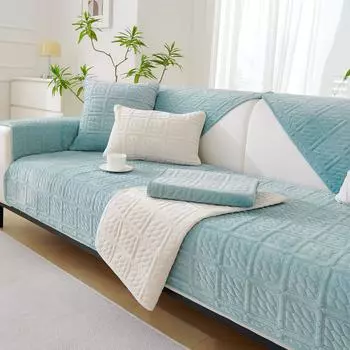 Модели Подушка для дивана из молочного бархата Мягкая подушка для спинки Подушка для подлокотника Полотенце Чехол для дивана 30*50 бежевый