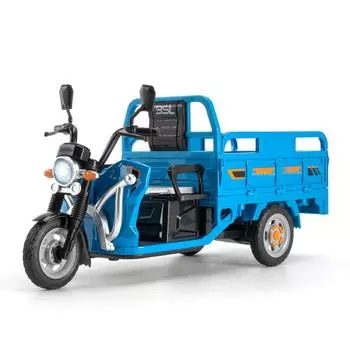 Моделирование 1:12 Трехколесный мотоцикл, модель автомобиля из сплава, игрушка-орнамент красный