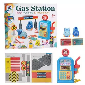 Моделирование АЗС Сцена Модель Игрушки Звук Свет Музыка Дети Развивающая Игрушка