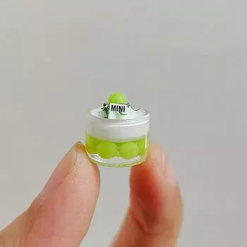 Моделирование десерта фруктового желе напитка украшения миниатюрная еда игровая сцена игрушка украшение модель кукольный дом аксессуары красный