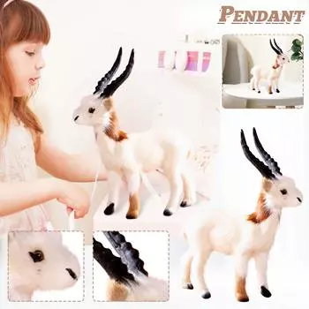 Моделирование диких животных, модель антилопы, украшение, композиция для домашней комнаты для дома