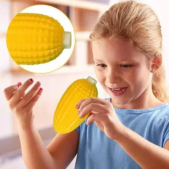 Моделирование еды кукурузы сжимание веселья милая декомпрессионная сжимающая игрушка вентиляционное отверстие расслабление ощущение супер мягкий жёлтый
