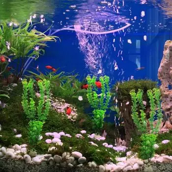 Моделирование искусственных растений Декор для аквариума Трава Водяные сорняки Орнамент Растение Аквариум Аквариум Трава Украшения Аксессуары зелёный