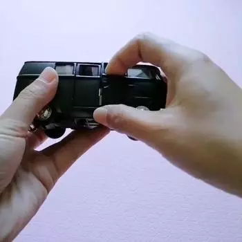 Моделирование изысканных литья под давлением и игрушечных транспортных средств: классический автобус VW T1 Transporter 1950 года RMZ City 1:Модель из 36 сплавов с откатным механизмом