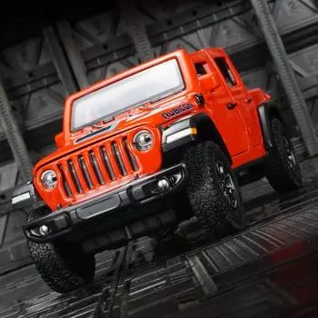 Моделирование Кабриолет Джип Модель Машины Украшения Из Сплава Детские Игрушки Спина к Спине Звук И Свет Внедорожник красный