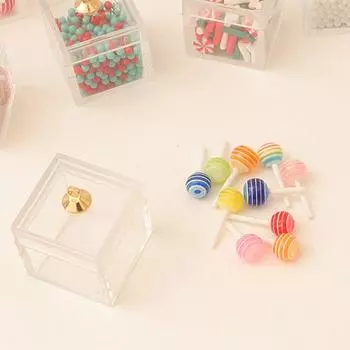 Моделирование кукольного домика Рождественские конфеты Печенье Подарочная коробка Модель Кукольный домик Кухня Десерт Украшения Кукольный домик Еда Аксессуары