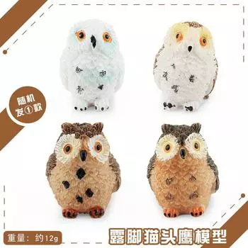 Моделирование лесной птицы, модель животного, сова с открытыми лапами, настольное статическое украшение, орнамент, игрушка