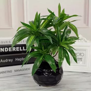 Моделирование лилии, бамбуковые пальмовые растения, украшения для внутреннего и уличного свадебного ландшафтного дизайна, домашнего офиса зелёный/жёлтый