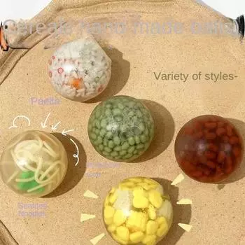 Моделирование Медленно поднимающиеся липкие жемчужины Красные бобы Жемчуг Сжимаемая игрушка Медленно отскакивающие жемчужины Игрушка для взрослых style E