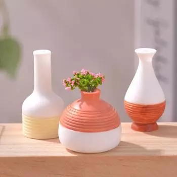 Моделирование Мини Маленькая Ваза Микро Ландшафт Модель Из Смолы Маленький Орнамент Сцена Украшения Маленький Реквизит