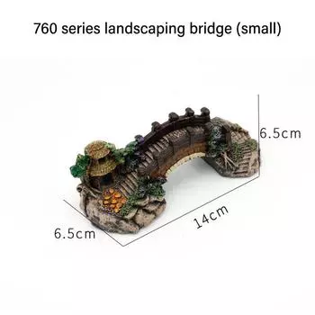 Моделирование моста аквариум орнамент рыбы креветки скрывая пещеру аксессуары для аквариума 01-S