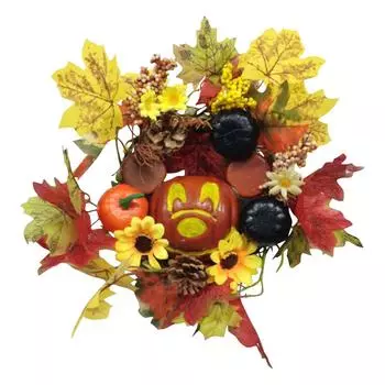 Моделирование осенней гирлянды для украшения двери, подвеска для украшения дома и улицы One Size оранжевый