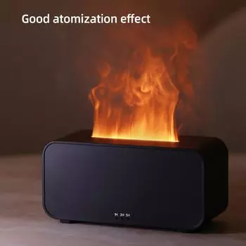 Моделирование пламени увлажнителя USB ночник ароматерапевтический аппарат светодиодный атмосферный свет может синхронизироваться для общежития офис автомобиль белый