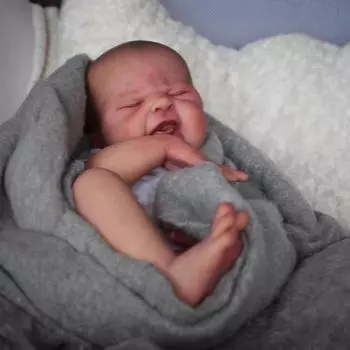 Моделирование Полный клей может войти в воду кукла милый ребенок раннего образования кукла детские игрушки 45cm белый