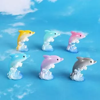 Моделирование Seven Color Dolphin Ocean Series Mini Dolphins Украшения для автомобиля Украшения для рабочего стола Аквариум