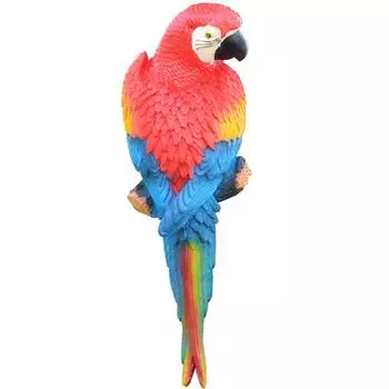 Моделирование скульптуры попугая птицы из смолы настенное украшение для сада