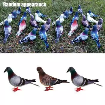 Моделирование свадьбы Искусственная имитация животного Поддельный голубь Эмуляция птицы Искусственные птицы 3pcs random color