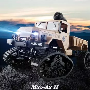 Моделирование Военная карта Модель кросс-кантри Гусеничный автомобиль с дистанционным управлением Передача WiFi в реальном времени Without camera хаки