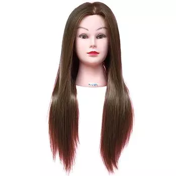 Моделирование волос манекен головы парик парикмахерская модель прическа тренировочная голова чёрный