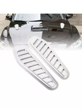 Моделирование жабр акулы, боковое вентиляционное отверстие, капот, декоративное воздухозаборное отверстие, модификация автомобиля чёрный