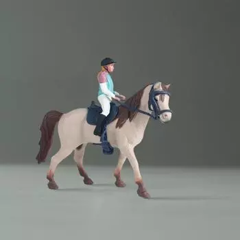 Моделирование животных Лошадь Подарочные поделки Детская игрушка Синтетическая смола Домашнее искусство Украшения серый