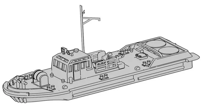 Modelium Япония Морские силы YT75 50-тонный буксир Смоляной набор 1/700 Самооборона T23V700-024M