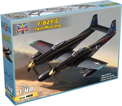 Models Bit US Air Force North American Twin Mustang Twin Fighter Plastic Model MVT4818 Molding Color 1/48 P-82F/G