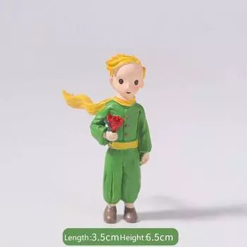Models Little 5 Prince Resin Crafts Cake Decorations Micro Landscape Figurines Rose