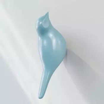 Modern 3D Creative Bird Wall Hook Cute Home Coat Hook Caps Hat Scarf Organizer Key Holder Clothes