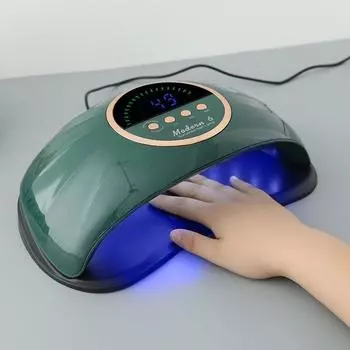 Современная УФ-лампа для ногтей с 6 светодиодами, гелевая лампа для УФ-лака, 51 светодиод, УФ-сушилка с 4 таймерами для домашнего салона по дизайну ногтей EU