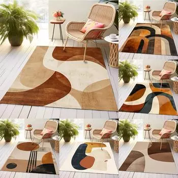 Modern Abstract Art Print Carpets Living Room Non-Slip Area Rugs for Home Bedroom Kitchen Doormat Machine Washable Floor Mat 40X60cm-16x24in