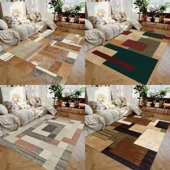 Modern Abstract Art Print Carpets Living Room Non-Slip Area Rugs for Home Bedroom Kitchen Doormat Machine Washable Floor Mat 40X60cm-16x24in