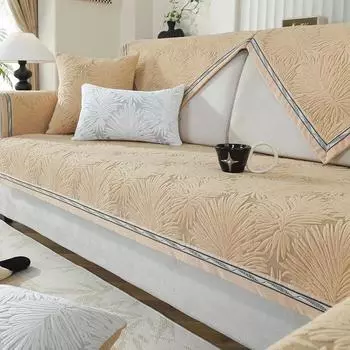Modern And Simple Chenille Sofa Cover Four Season Universal Anti Slip Cover Cloth Towel For Living Room Decoration Sofa Cushion 70x70cm 1pcs